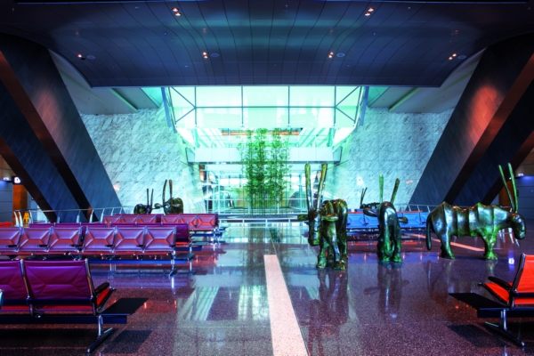 a Qatar Airways Oryx várója a dohai Hamad repülőtéren