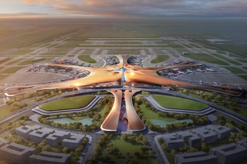 Elkészült az második pekingi nemzetközi repülőtér, a Daxing
