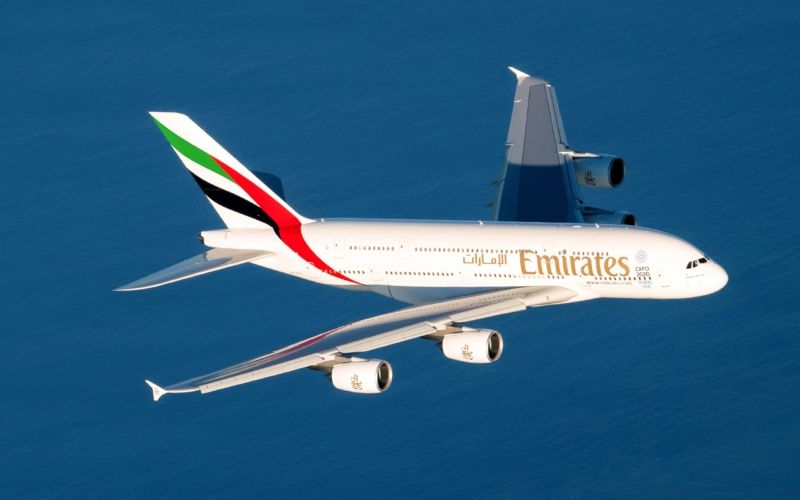 Emirates A380 repülőgép
