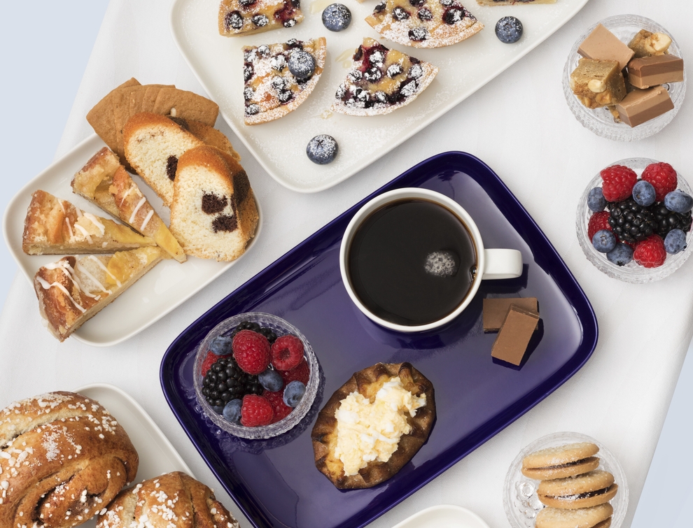 Kahvikutsut finn kávészertartás a Finnair Nordic Business osztályán