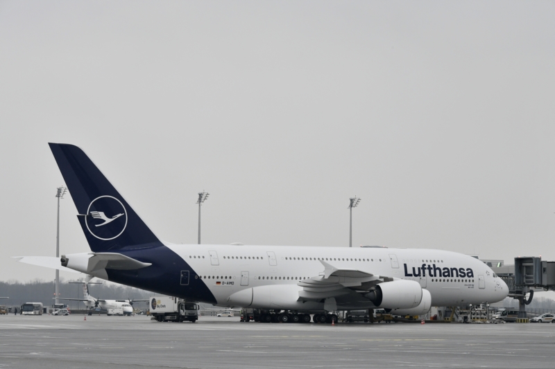 Lufthansa A380-as repülőgép