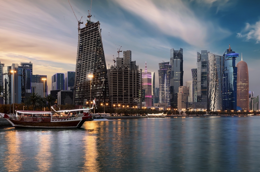 Esti hajós városnézés Dohában